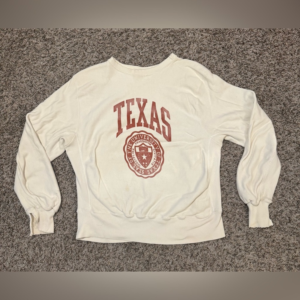 Vintage 70s University of Texas Sweatshirt Size Medium Retro